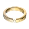 Anillo - 18 quilates Oro amarillo - 0.13 tw. Diamante (Color natural)