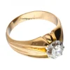 Anillo - 18 quilates Oro amarillo, Oro blanco - 0.64 tw. Diamante (Color natural)