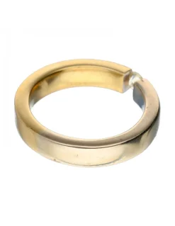 Anillo - 18 quilates Oro amarillo - 0.13 tw. Diamante (Color natural)