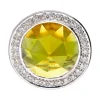 Anillo - 18 quilates Oro blanco - 12.41 tw. Topacio - Diamante