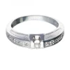 Anillo - 18 quilates Oro blanco Diamante (Natural) - Diamante