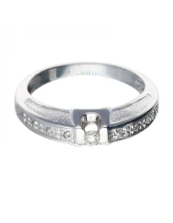 Anillo - 18 quilates Oro blanco Diamante (Natural) - Diamante