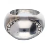 Anillo bulgari con circonitas oro blanco 18kl