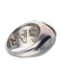 Anillo bulgari con circonitas oro blanco 18kl