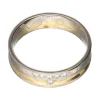 Anillo con brillantes oro blanco y amarillo 18kl