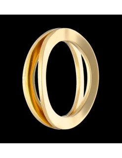 Anillo con diseño oro amarillo 18kl