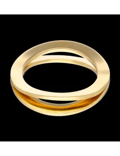 Anillo con diseño oro amarillo 18kl