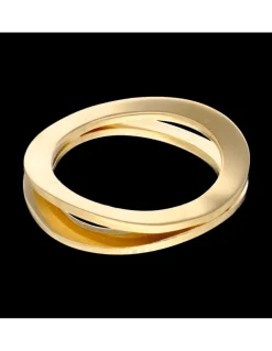 Anillo con diseño oro amarillo 18kl