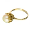 Anillo con perla oro 18 kl