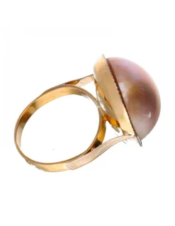 Anillo con perla oro 18 kl