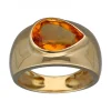 Anillo de Coctel de Oro amarillo con Topacio