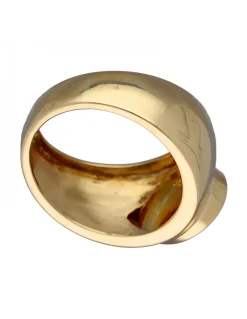 Anillo de Coctel de Oro amarillo con Topacio