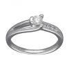 Anillo de compromiso de Oro blanco con Brillantes