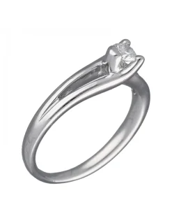 Anillo de compromiso de Oro blanco con Brillantes