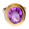 Anillo de oro 18 kl amatista