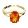 Anillo de oro 18 kl Ambar