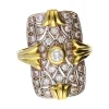 Anillo de oro 18 kl con diamantes