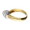 Anillo de oro 18 kl con diamantes