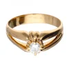 Anillo de oro 18 kl con diamante