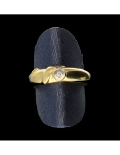 Anillo de oro 18 kl con diamante