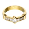 Anillo de oro 18 kl con diamantes