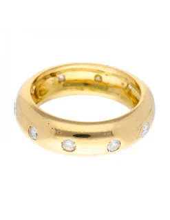 Anillo de oro 18 kl con diamantes