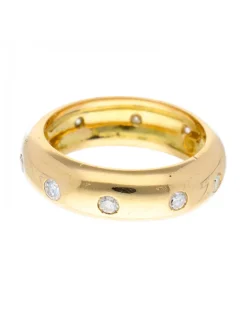 Anillo de oro 18 kl con diamantes