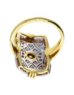 Anillo de oro 18 kl con diamantes