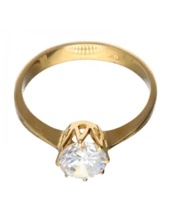 Anillo de oro 18 kl con zirconita