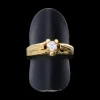 Anillo de oro 18 kl con zirconita