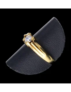 Anillo de oro 18 kl con zirconita