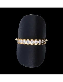 Anillo de oro 18 kl diamantes