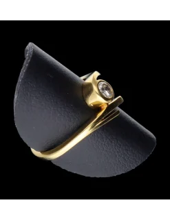 Anillo de oro 18 kl diamante