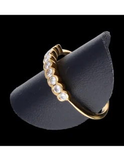 Anillo de oro 18 kl diamantes