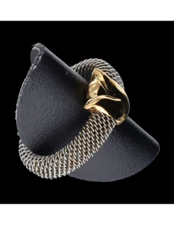 Anillo de oro 18 kl diseño de rosa