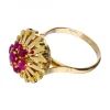 Anillo de oro 18 kl granates