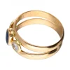 Anillo de oro 18 kl Zafiro zirconita