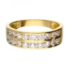 Anillo de oro 18 kl zirconitas