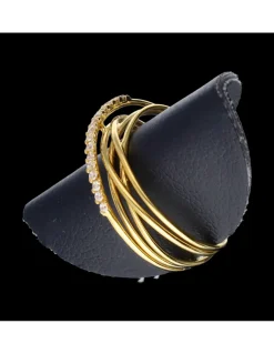 Anillo de oro 18 kl zirconitas