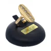Anillo de oro amarillo con diseño ovalado y circonitas