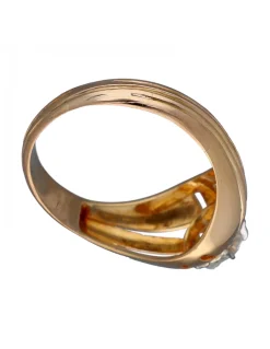 Anillo de Oro amarillo con diseño Solitario y Brillante