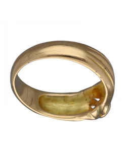 Anillo de Oro amarillo con diseño Solitario y Brillante