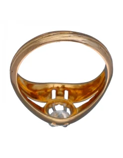 Anillo de Oro amarillo con diseño Solitario y Brillante