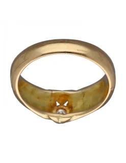 Anillo de Oro amarillo con diseño Solitario y Brillante
