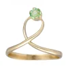 Anillo de Oro amarillo 18K con Esmeralda