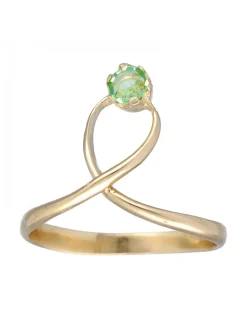 Anillo de Oro amarillo 18K con Esmeralda