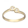 Anillo de Oro amarillo 18K con diseño y Brillantes