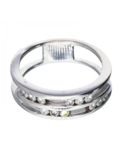 Anillo de Oro amarillo 18K con diseño y Brillantes