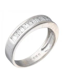 Anillo de Oro amarillo 18K con diseño y Brillantes