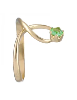 Anillo de Oro amarillo 18K con Esmeralda